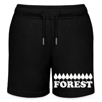 FORÊT - Short de jogging enfant bio Stanley/Stella - noir - Devant