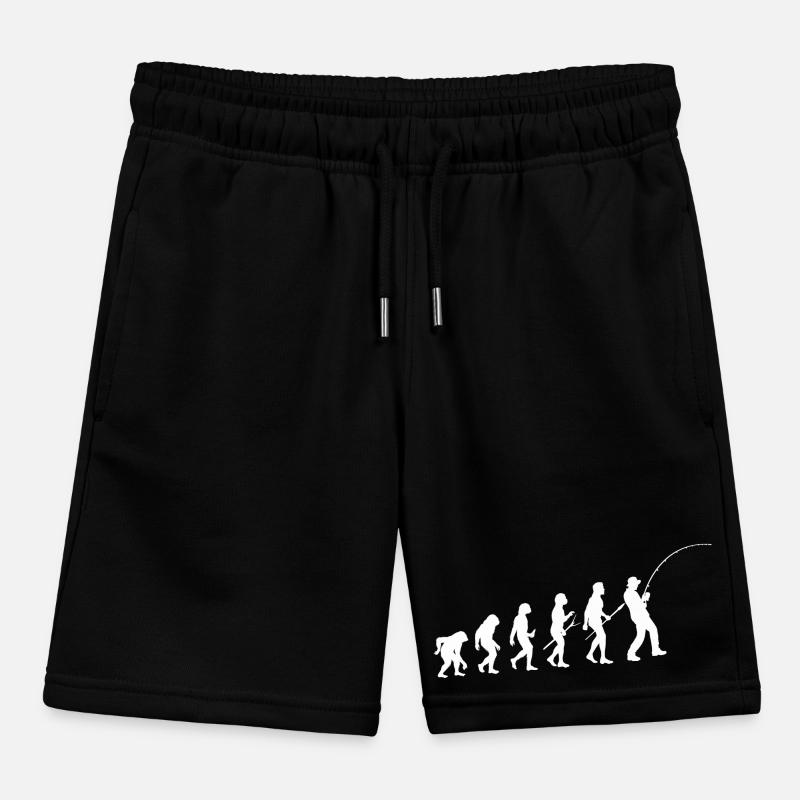 Evolution Angler Silhouette Kinder Organic Joggingshorts Mini Bolter von Stanley/Stella