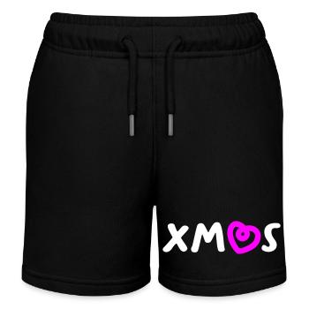 Noël Coeur Noël Noël Avent Père Noël - Short de jogging enfant bio Stanley/Stella - noir - Devant
