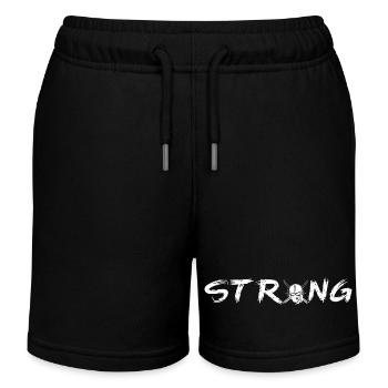 Crâne fort - Short de jogging enfant bio Stanley/Stella - noir - Devant