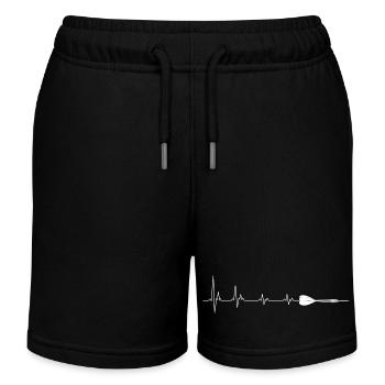 Heartbeat Heart Shape Medical Design - Short de jogging enfant bio Stanley/Stella - noir - Devant