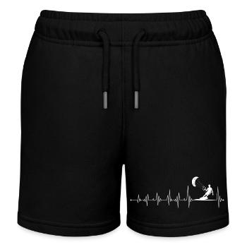 Herzschlag Fallschirm-Flucht - Kinder Organic Joggingshorts Mini Bolter von Stanley/Stella - Schwarz - Vorne