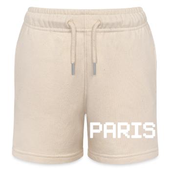 PARIS - Short de jogging enfant bio Stanley/Stella - écru doux - Devant