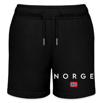 Norwegian flag, Norwegian pride - Kids Organic Sweat Shorts by Stanley/Stella - black - Front
