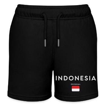 Drapeau indonésien, fierté indonésienne - Short de jogging enfant bio Stanley/Stella - noir - Devant