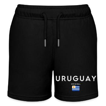 Drapeau de l’Uruguay, fierté uruguayenne - Short de jogging enfant bio Stanley/Stella - noir - Devant