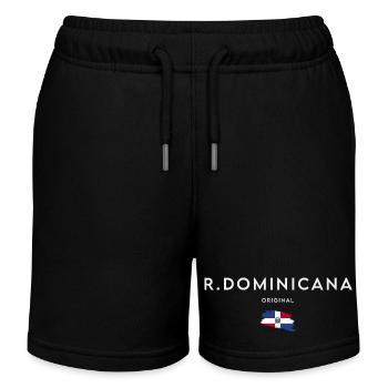 Flagge der Dominikanischen Republik - Kinder Organic Joggingshorts Mini Bolter von Stanley/Stella - Schwarz - Vorne