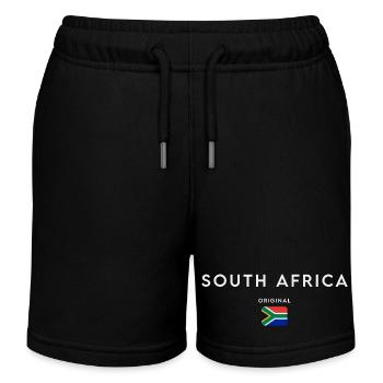 Drapeau sud-africain, fierté sud-africaine - Short de jogging enfant bio Stanley/Stella - noir - Devant