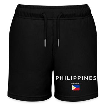 Drapeau philippin, fierté philippine - Short de jogging enfant bio Stanley/Stella - noir - Devant