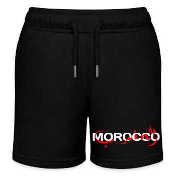 Marokko Meine Herkunft in arabischen Buchstaben - Kinder Organic Joggingshorts Mini Bolter von Stanley/Stella - Schwarz - Vorne
