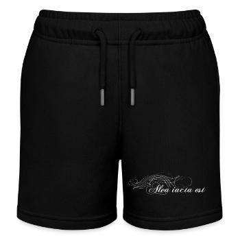 Alea iacta est verziert weiss - Kinder Organic Joggingshorts Mini Bolter von Stanley/Stella - Schwarz - Vorne