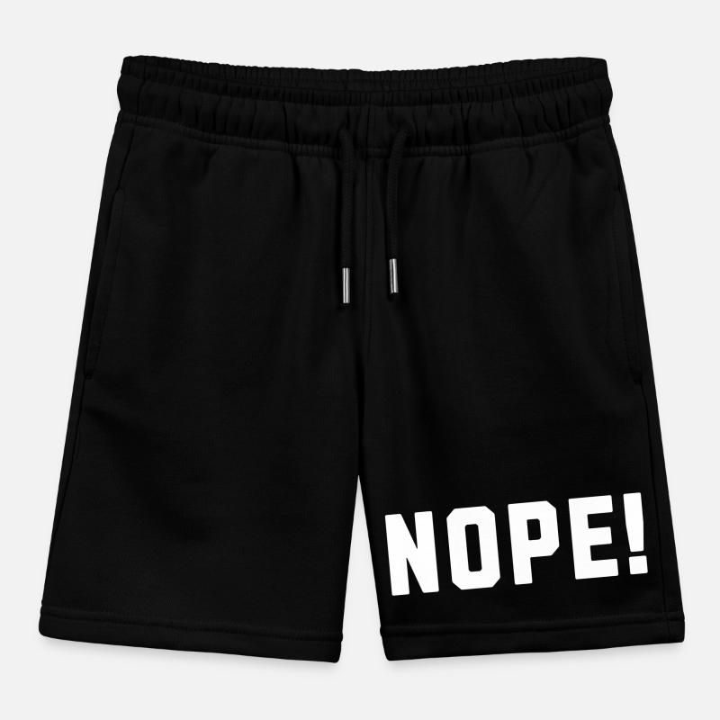 Nope! Kids Organic Sweat Shorts by Stanley/Stella