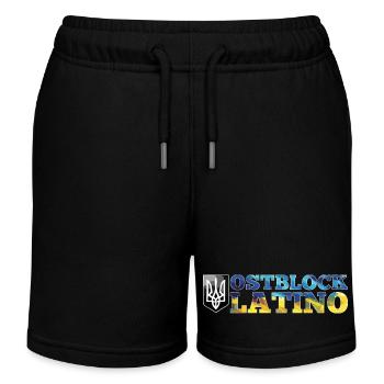 Ostblock Latino Ukrainer Ukraine Geschenk - Kinder Organic Joggingshorts Mini Bolter von Stanley/Stella - Schwarz - Vorne