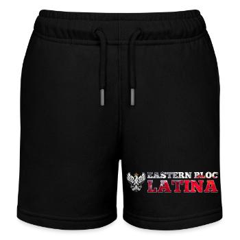 Ostblock Latina Polin Polen weißer Adler Geschenk - Kinder Organic Joggingshorts Mini Bolter von Stanley/Stella - Schwarz - Vorne