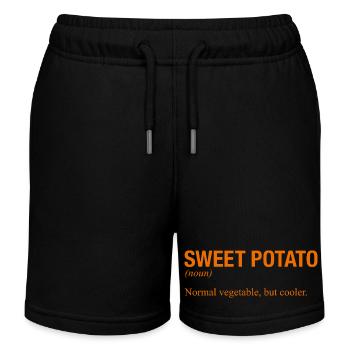 SWEET POTATO - Kinder Organic Joggingshorts Mini Bolter von Stanley/Stella - Schwarz - Vorne