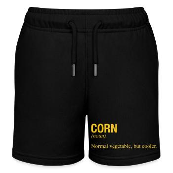 CORN - Kinder Organic Joggingshorts Mini Bolter von Stanley/Stella - Schwarz - Vorne