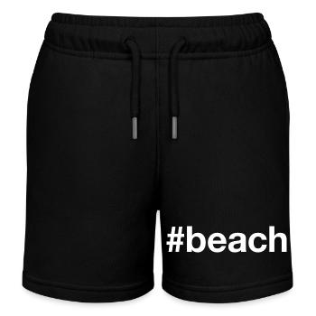 Hashtag de la plage - Short de jogging enfant bio Stanley/Stella - noir - Devant