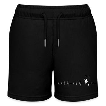 Heartbeat Angler Lineart - Short de jogging enfant bio Stanley/Stella - noir - Devant