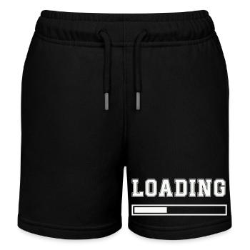 Chargement - Short de jogging enfant bio Stanley/Stella - noir - Devant
