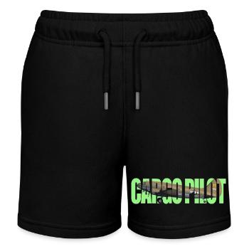 Pilote cargo C-46 - Short de jogging enfant bio Stanley/Stella - noir - Devant