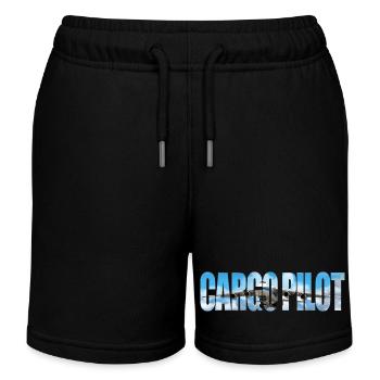 Pilote cargo An-124 - Short de jogging enfant bio Stanley/Stella - noir - Devant