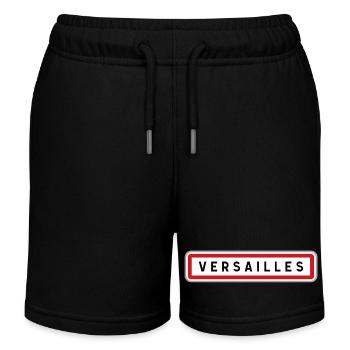 Panneau central de Versailles, Yvelines - Short de jogging enfant bio Stanley/Stella - noir - Devant