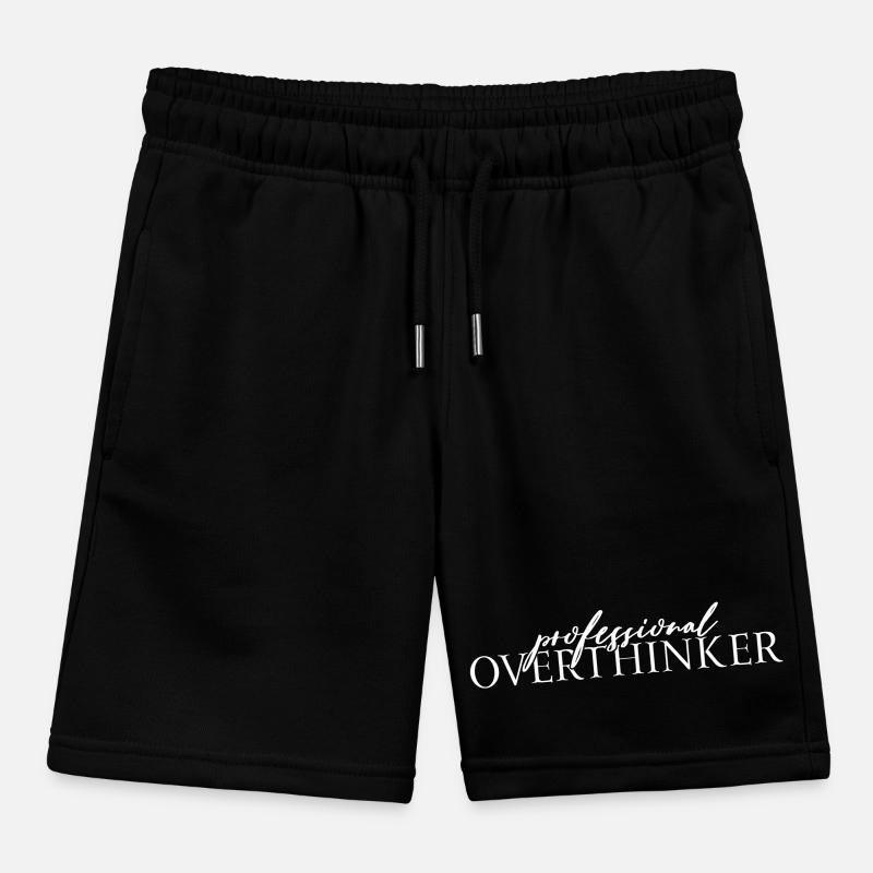 Professional OVERTHINKER Kids Organic Sweat Shorts by Stanley/Stella