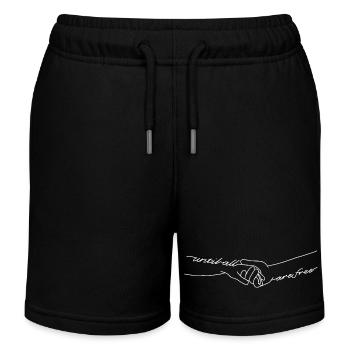 Until All Are Free - Kids Organic Sweat Shorts by Stanley/Stella - black - Front