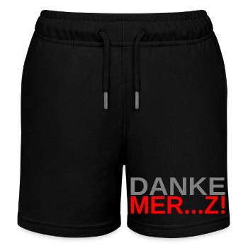 Danke Merz! - Kinder Organic Joggingshorts Mini Bolter von Stanley/Stella - Schwarz - Vorne