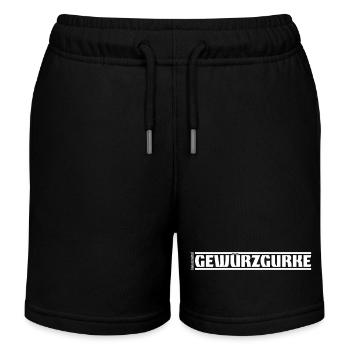„Genussmittel“ Serie | Gewürzgurke - Kinder Organic Joggingshorts Mini Bolter von Stanley/Stella - Schwarz - Vorne