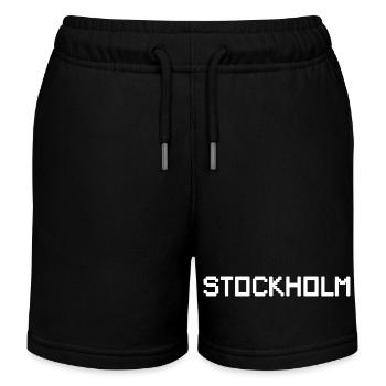 STOCKHOLM Sweden Schweden - Kinder Organic Joggingshorts Mini Bolter von Stanley/Stella - Schwarz - Vorne