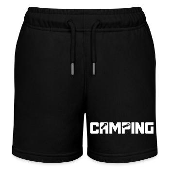 Camping Flip Flops Camper Urlaub Outdoor Adventure - Kinder Organic Joggingshorts Mini Bolter von Stanley/Stella - Schwarz - Vorne