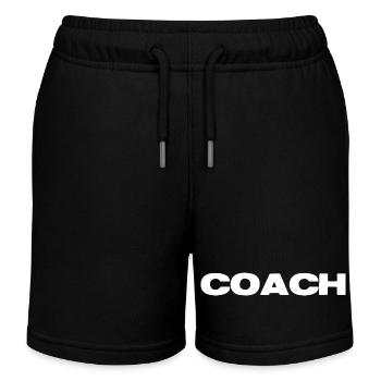 Coach Bold - Kids Organic Sweat Shorts by Stanley/Stella - black - Front