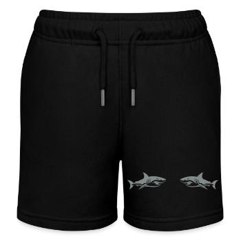 Haie - Kinder Organic Joggingshorts Mini Bolter von Stanley/Stella - Schwarz - Vorne