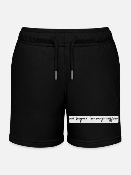 sans sucre - Short de jogging enfant bio Stanley/Stella - noir