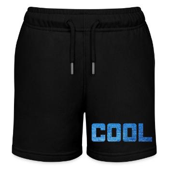 Cool Jeans Muster Party stylish Statement Vibes - Kinder Organic Joggingshorts Mini Bolter von Stanley/Stella - Schwarz - Vorne