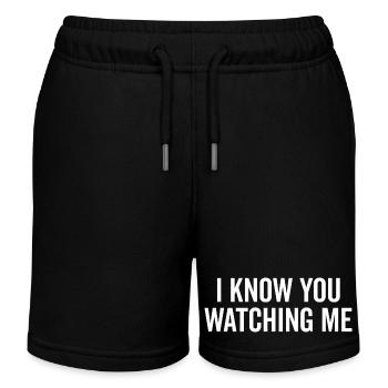 Ich weiß, dass du mich beobachtest - Kinder Organic Joggingshorts Mini Bolter von Stanley/Stella - Schwarz - Vorne