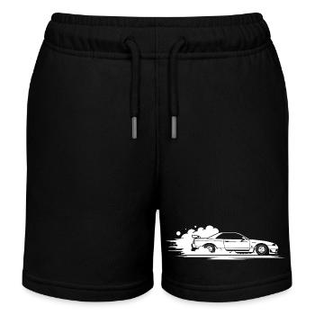 Voiture Sportive en Mouvement drift - Short de jogging enfant bio Stanley/Stella - noir - Devant