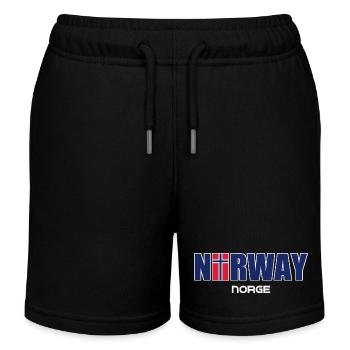 Norvège - Norvège - Norvège - Drapeau - Scandinavie - Short de jogging enfant bio Stanley/Stella - noir - Devant