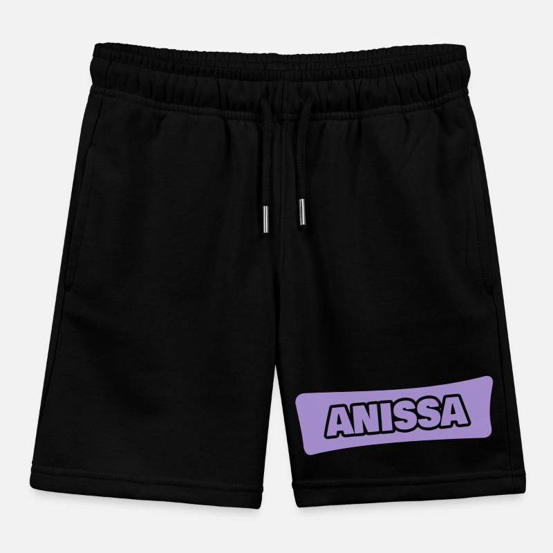 Anissa as a first name Kids Organic Sweat Shorts by Stanley/Stella