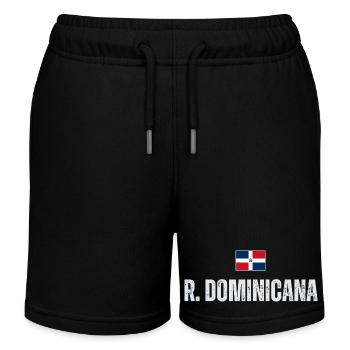 Dominikanische Pride, ich liebe die Dominikanische Republik - Kinder Organic Joggingshorts Mini Bolter von Stanley/Stella - Schwarz - Vorne