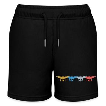 Drone Vintage Drones Rétro - Short de jogging enfant bio Stanley/Stella - noir - Devant