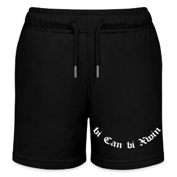 Kurdistan Kurds with black and white contrast - Kids Organic Sweat Shorts by Stanley/Stella - black - Front