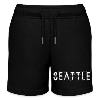 Seattle United States - Kinder Organic Joggingshorts Mini Bolter von Stanley/Stella - Schwarz - Vorne