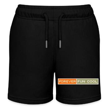 Just Cold Fun Englisch - Kinder Organic Joggingshorts Mini Bolter von Stanley/Stella - Schwarz - Vorne