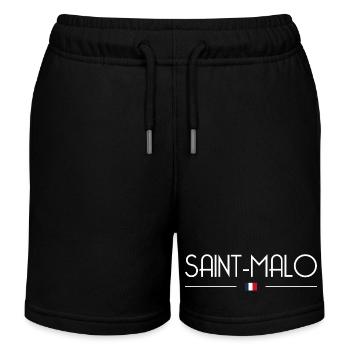 Saint-Malo - Short de jogging enfant bio Stanley/Stella - noir - Devant