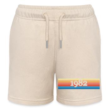 1982 - Short de jogging enfant bio Stanley/Stella - écru doux - Devant