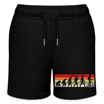 Vintage Evolution - E-Scooter - Kinder Organic Joggingshorts Mini Bolter von Stanley/Stella - Schwarz - Vorne