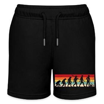 Vintage Evolution - Gärtner - Kinder Organic Joggingshorts Mini Bolter von Stanley/Stella - Schwarz - Vorne