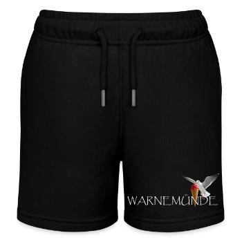 Warnemünde Rostock Ostsee - Kinder Organic Joggingshorts Mini Bolter von Stanley/Stella - Schwarz - Vorne
